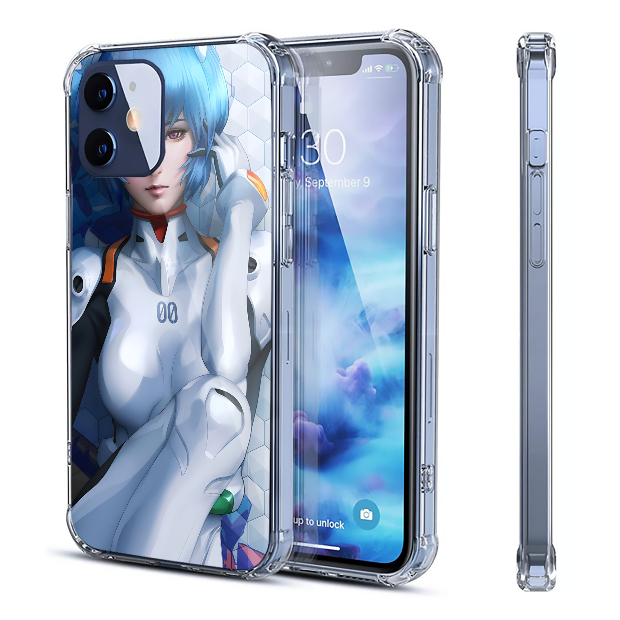 （画像用） EVA 新世紀エヴァンゲリオン 【iPhone 12シリーズ対応】透明スマホケース（クリアソフトケース）